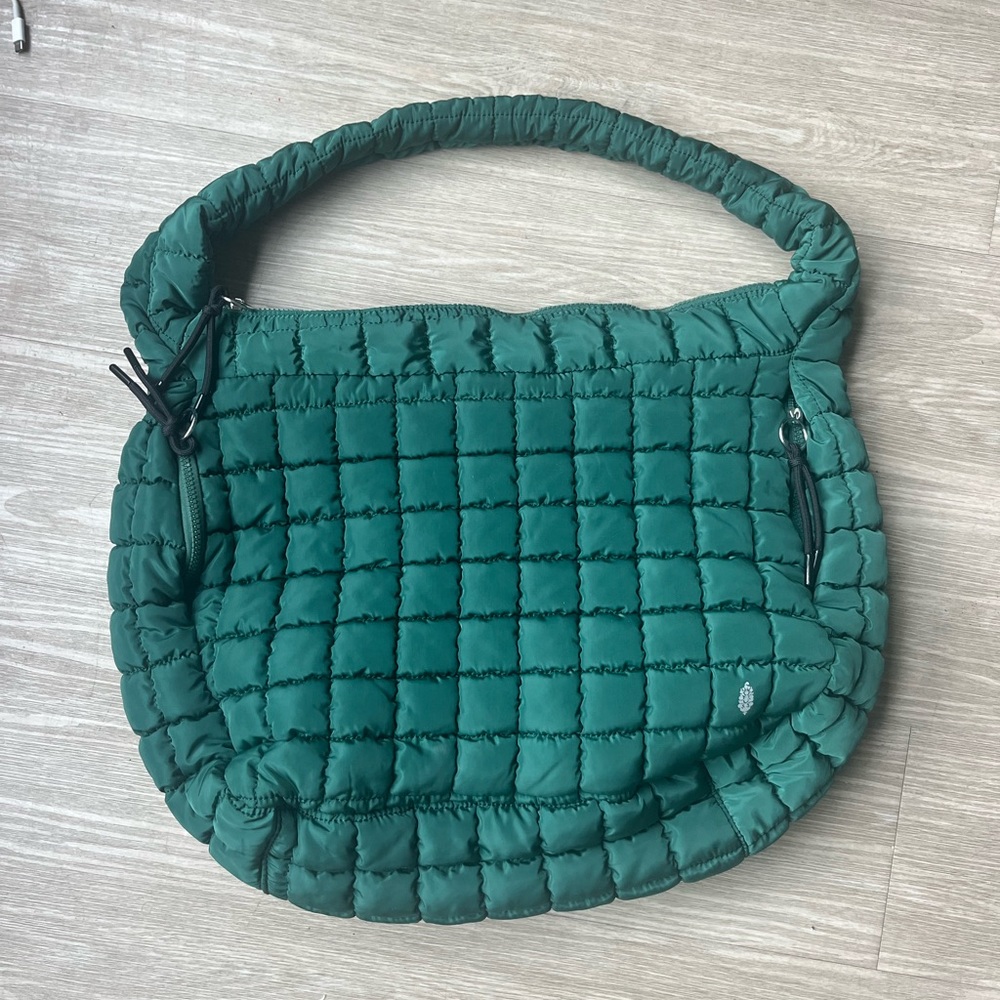Green Quilted Women's Bag